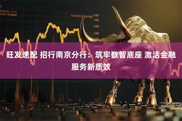 旺发速配 招行南京分行：筑牢数智底座 激活金融服务新质效